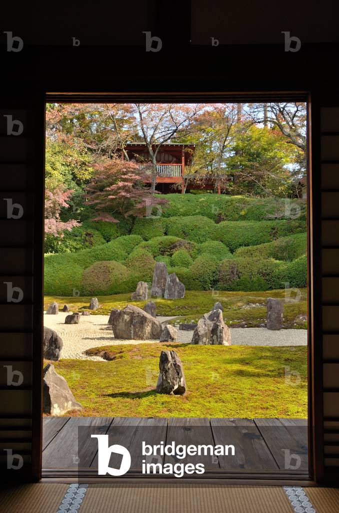 Komyo-in (sub-temple of Tofuku-ji) - Kyoto (Japan) - Showa era - Buddhist temple - karesansui (dry landscape garden) - designed by Shigemori Mirei in 1939 - Komyo-in (sub-temple of Tofuku-ji) - Kyoto (Japan) - Showa period- Buddhist temple - karesansui (dry landscape garden) - designed by Shigi) Mirei in 1939