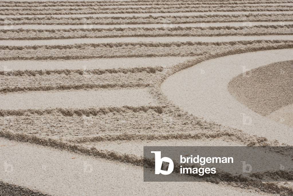 Ginkaku-ji (Silver Pavilion Temple) (Higashiyama Jisho-ji) - Kyoto (Japan) - 1482 - Buddhist temple - karesansui (dry landscape garden) and garden promenade with pond - built by shogun Ashikaga Yoshimasa - Ginkaku-ji (Temple of the Silver Pavilion) (Higashiyama Jisho-ji) - Kyoto (Japan) - 1482 - Buddhist temple - built by shogun Ashikaga Yoshimasa - karesansui (dry landscape garden) and stroll garden with pond
