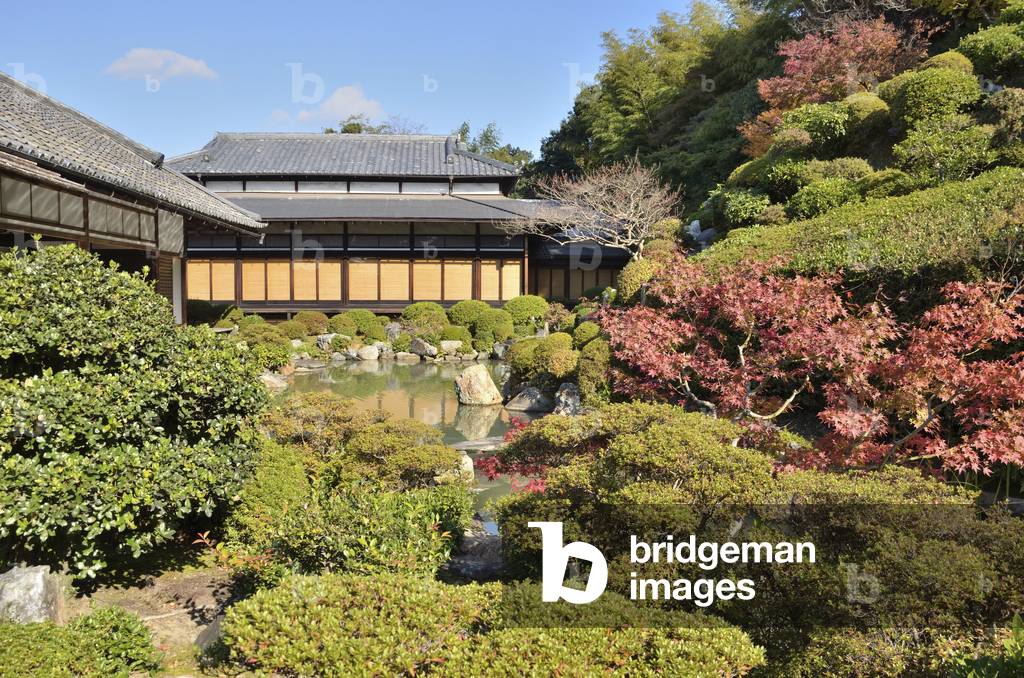Chishaku-in - Kyoto (Japan) - Edo period - Buddhist temple - garden with pond designed by Sen no Rikyu (1522-1591) - Chishaku-in - Kyoto (Japan) - Edo period - Buddhist temple - pond viewing garden designed by Sen no Rikyu (1522-1591)