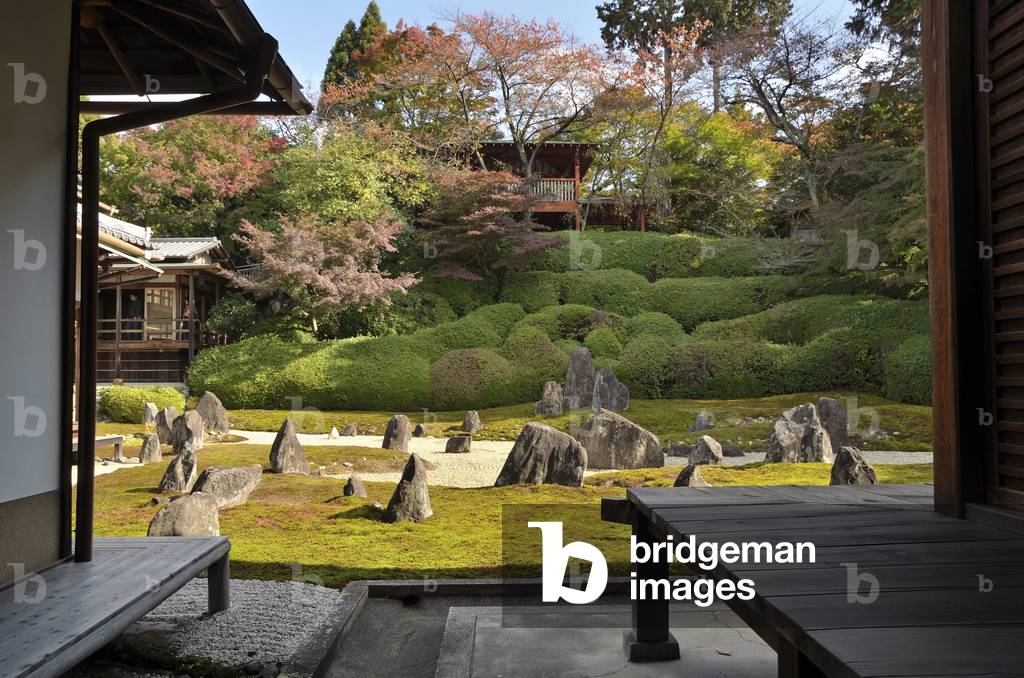 Komyo-in (sub-temple of Tofuku-ji) - Kyoto (Japan) - Showa era - Buddhist temple - karesansui (dry landscape garden) - designed by Shigemori Mirei in 1939 - Komyo-in (sub-temple of Tofuku-ji) - Kyoto (Japan) - Showa period- Buddhist temple - karesansui (dry landscape garden) - designed by Shigi) Mirei in 1939