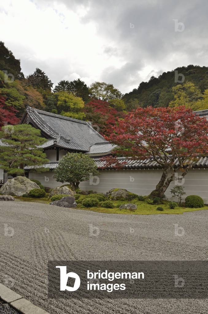 Nanzen-ji - Kyoto (Japan) - Edo period - Buddhist temple - karesansui (dry landscape garden) - designed by Kobori Enshu - Nanzen-ji - Kyoto (Japan) -Edo period - Buddhist temple - karesansui (dry landscape garden) - designed by Kobori Enshu