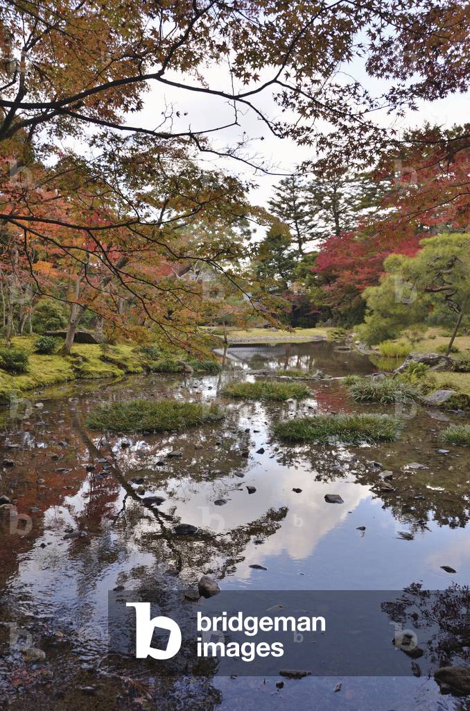 Murin-an - Kyoto (Japan) - Meiji period - garden promenade with river - designed by Ogawa Jihei - Murin-an - Kyoto (Japan) - Meiji period - stroll garden with river - designed by Ogawa Jihei