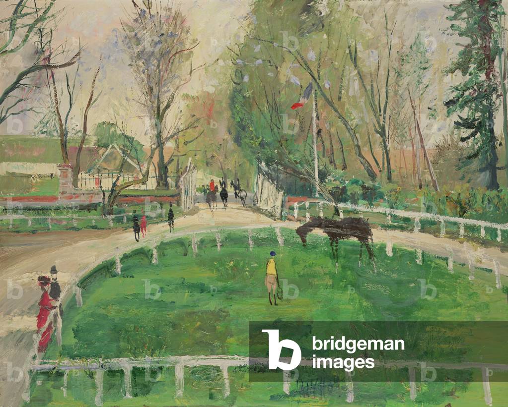 In the Paddock (oil on canvas)