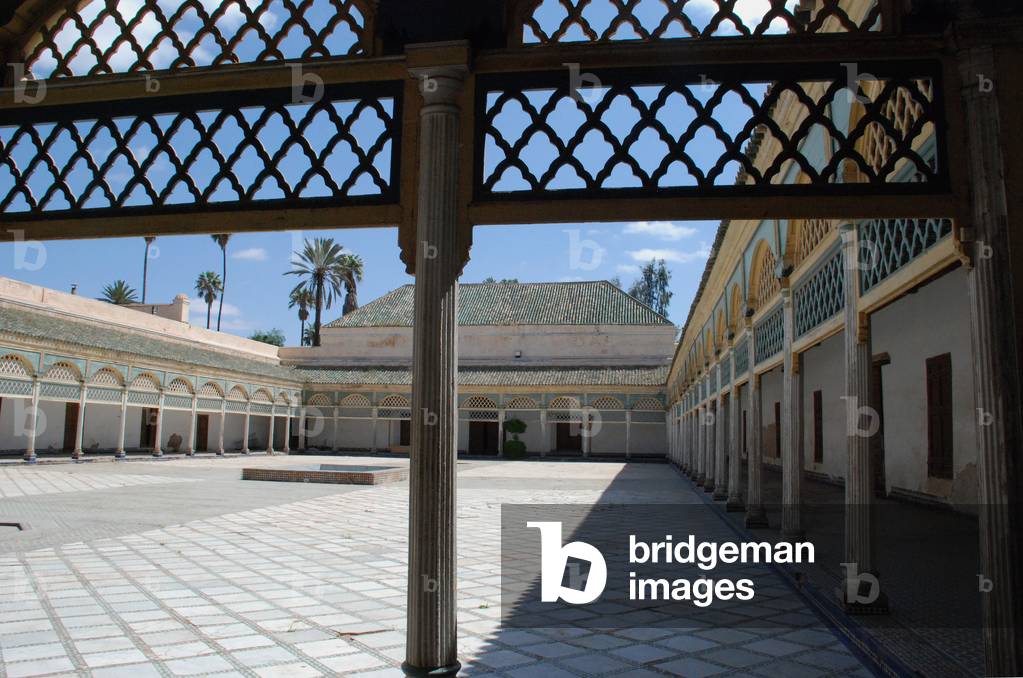 Courtyard, Bahia Palace, Marrakesh, Morocco