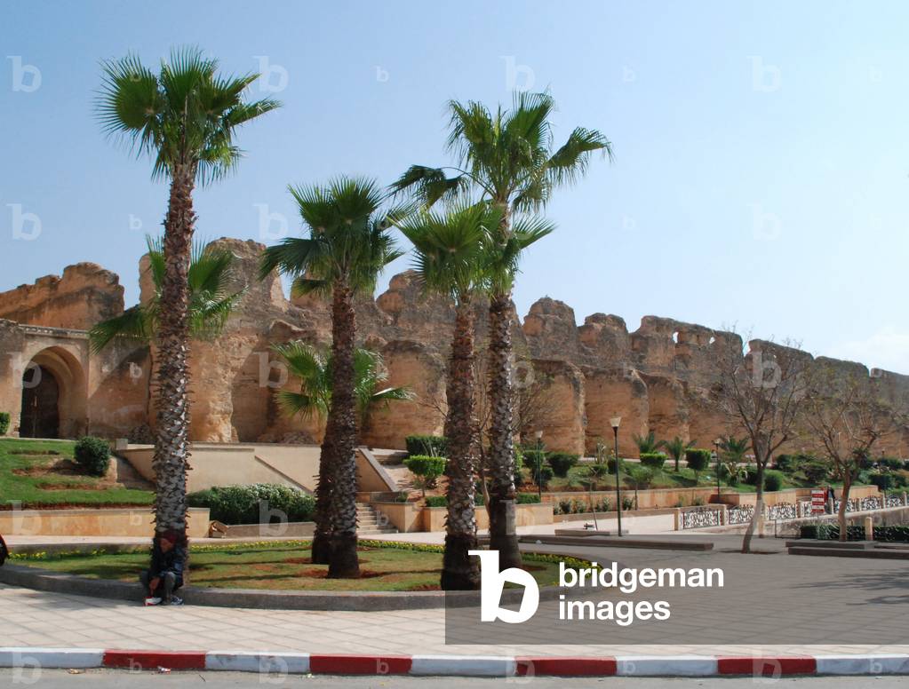 Imperial City walls, Meknes, Morocco. Unesco world heritage site