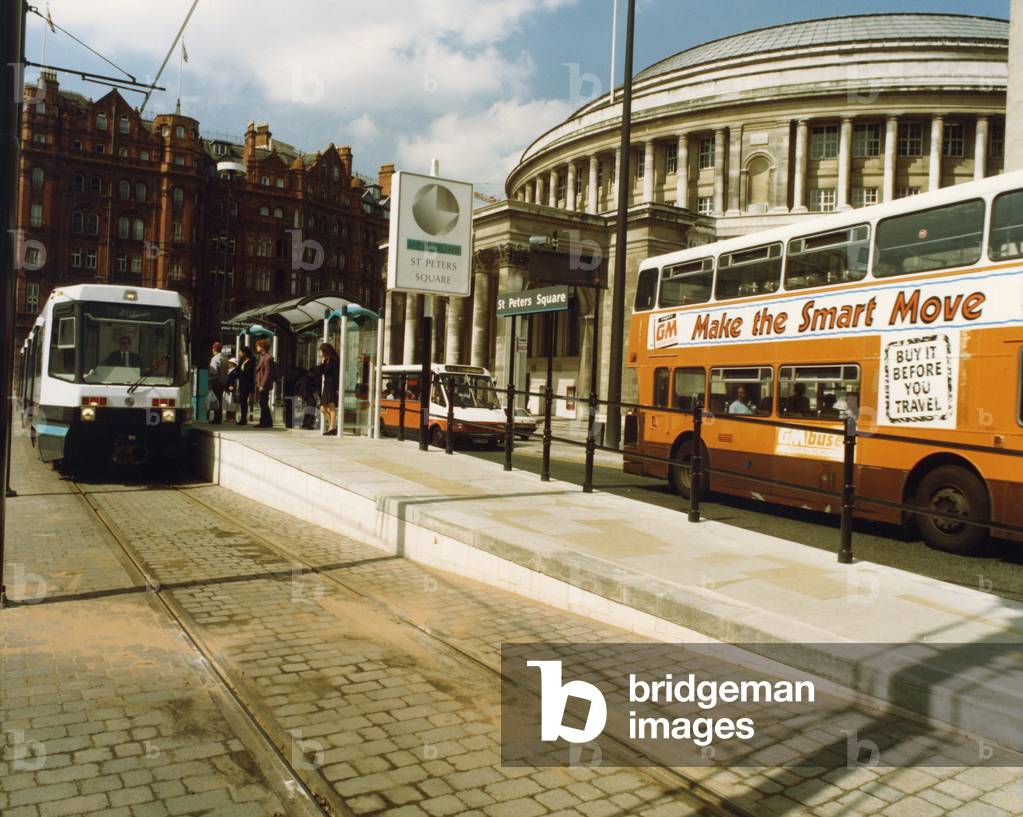 St Peter's Square, Manchester, 11th June 1992 (photo)