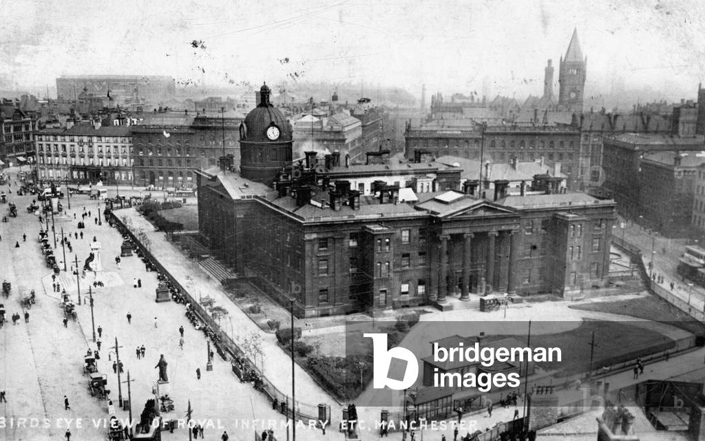 Manchester Royal Infirmary, Piccadilly, 1905 (b/w photo)