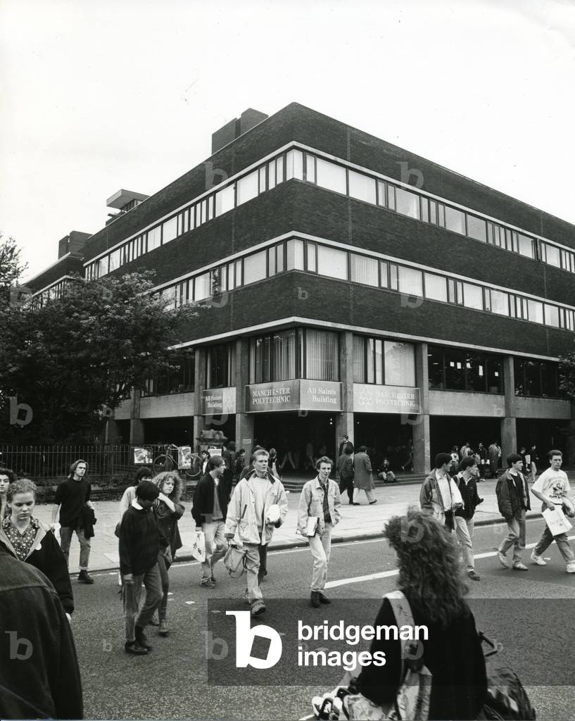 Oxford Road, All Saints, 1st October 1990 (b/w photo)