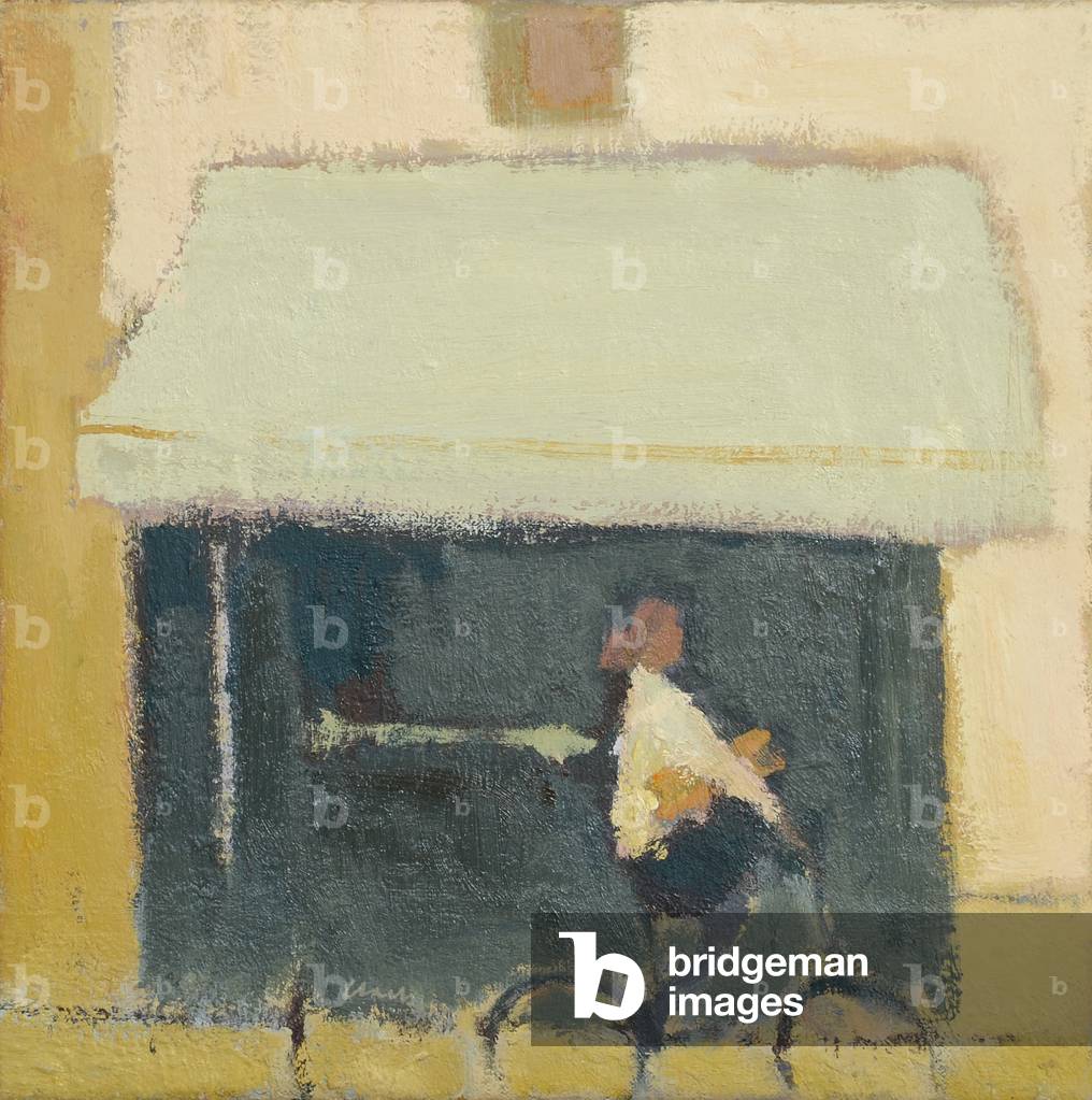 Bike and Baguettes, 2017 (oil on linen)
