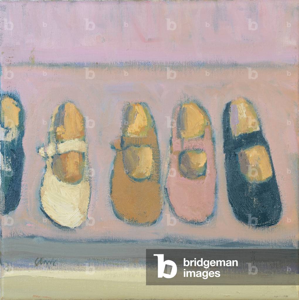 Girls shoes, 2017 (oil on linen)