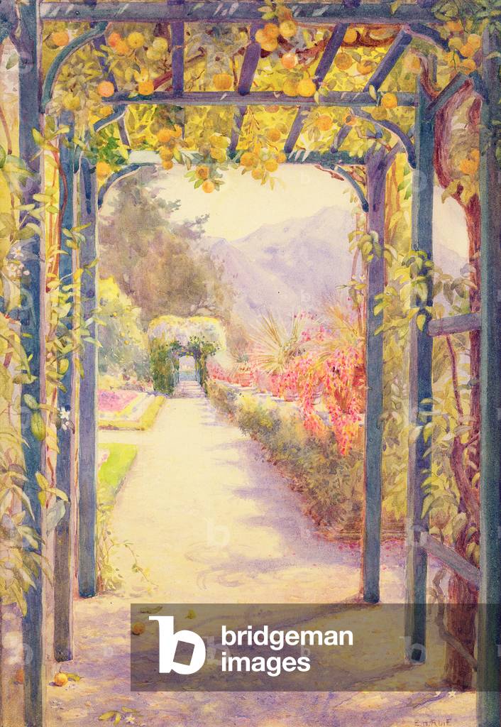 Una pergola italiana (w/c su carta)