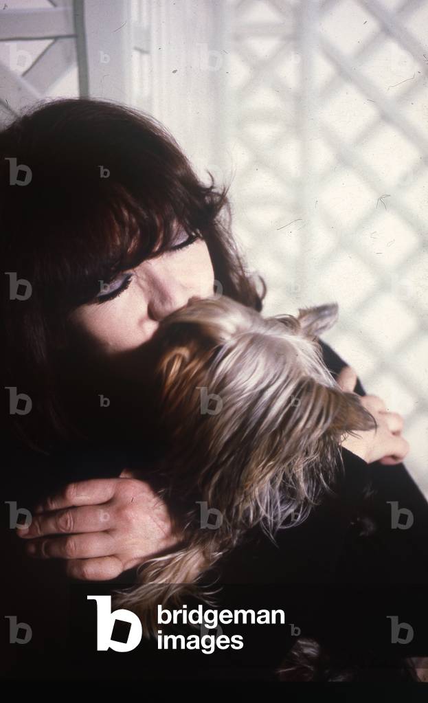 Juliette Greco and her dog