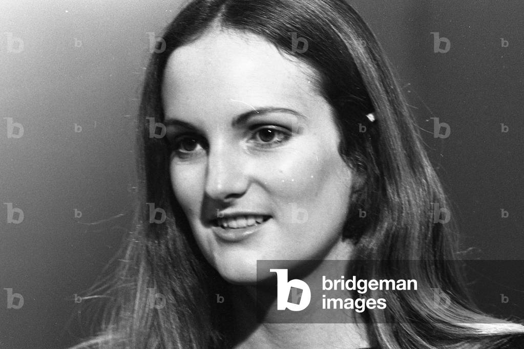 Patricia Hearst, 1983 (b/w photo)