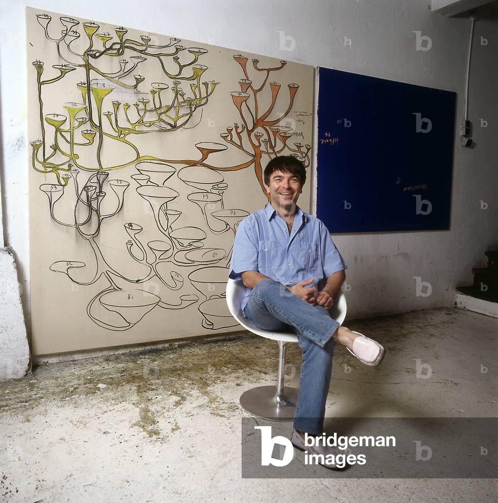 french artist Fabrice Hybert , june 2004 (photo)