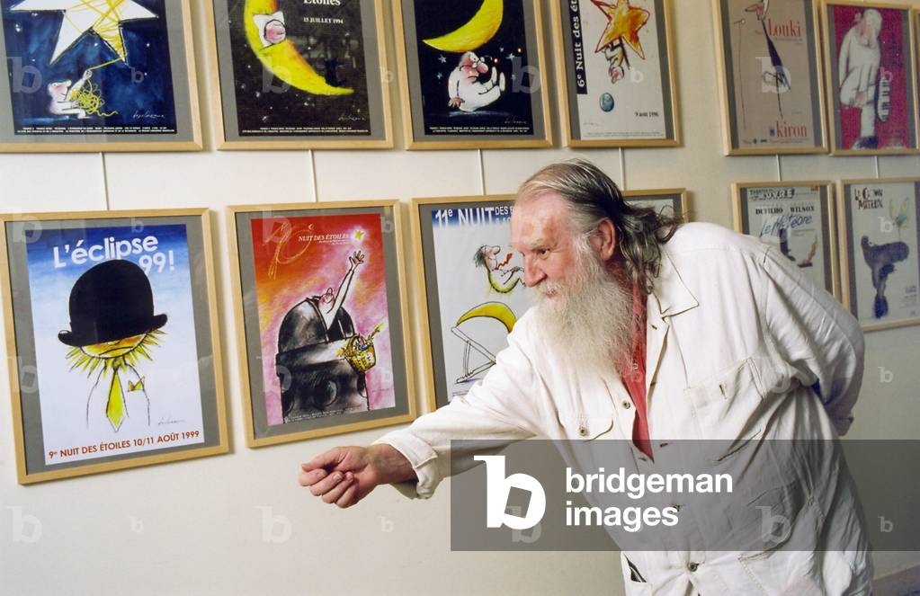 Jean-Pierre Desclozeaux, cartoonist and designer of poster, june 2006 (photo)