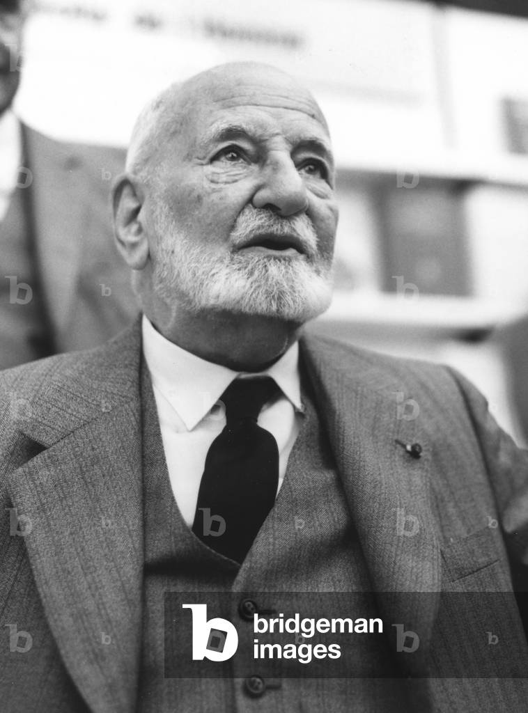 Rene Cassin, 1973 (b/w photo)