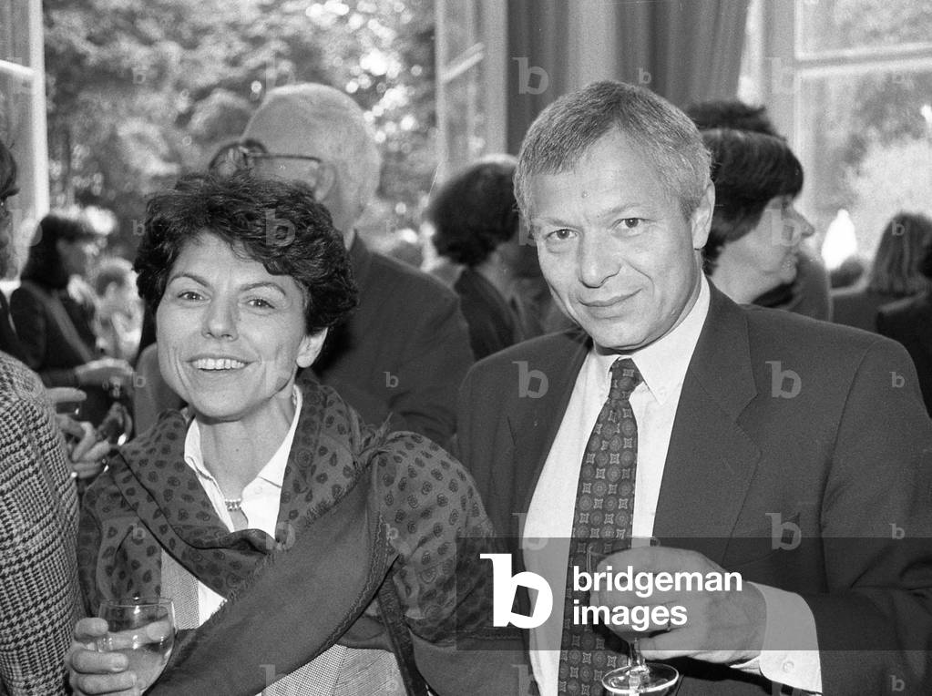 Denis Tillinac and Marie-therese Caloni (b/w photo)