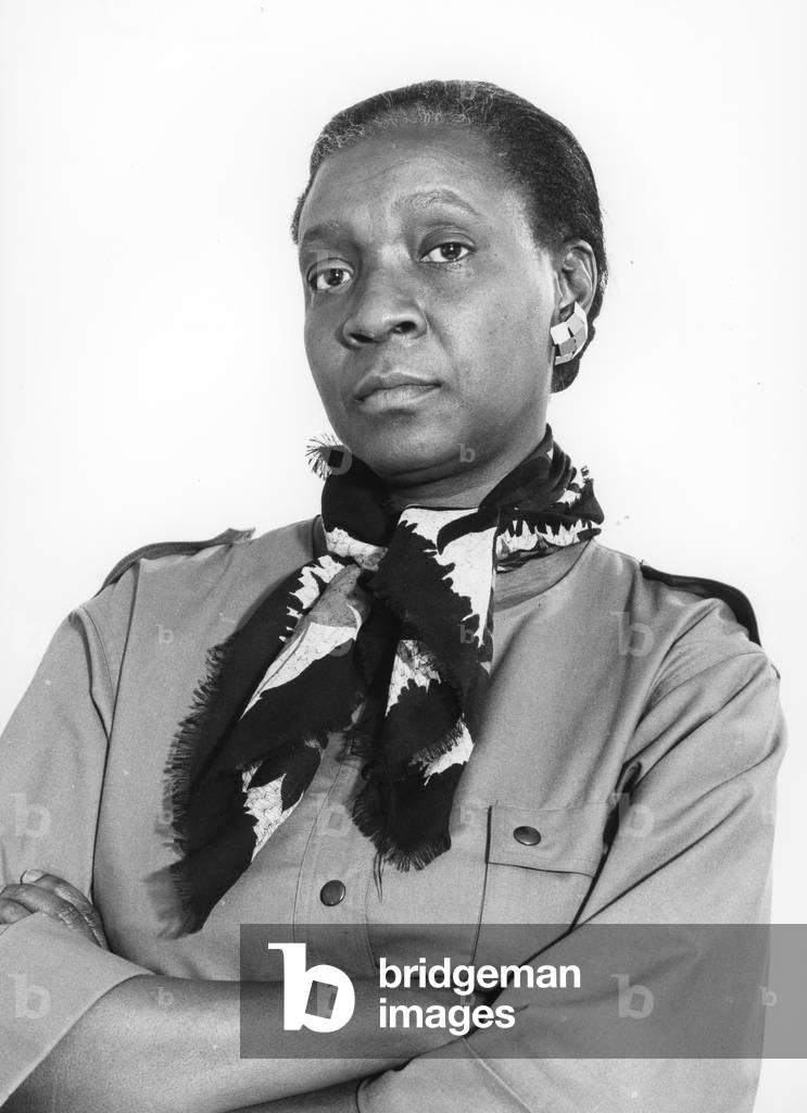 Maryse Conde (b/w photo)