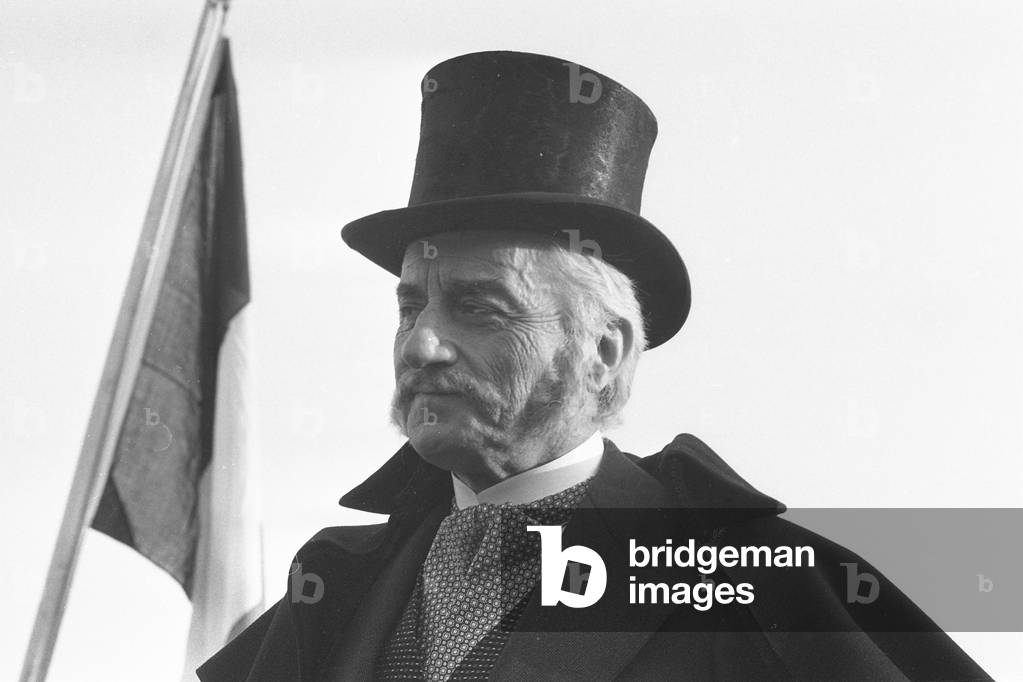 Claude Dauphin (as Phileas Fogg), 1997 (b/w photo)