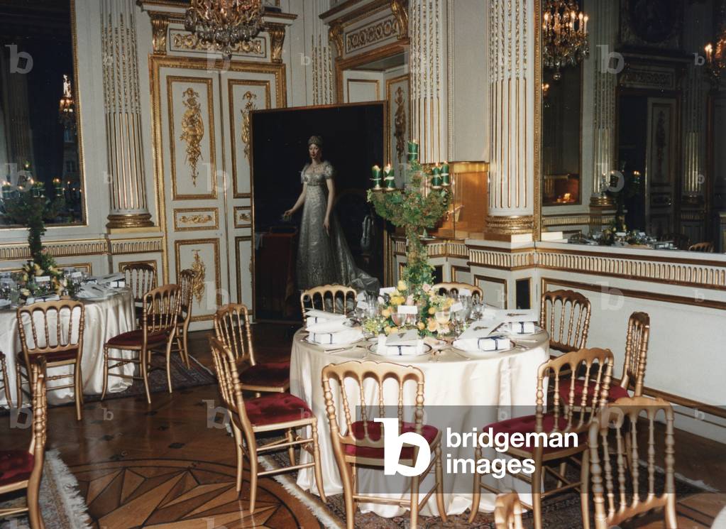 Table d'apparat chez Chaumet 1995