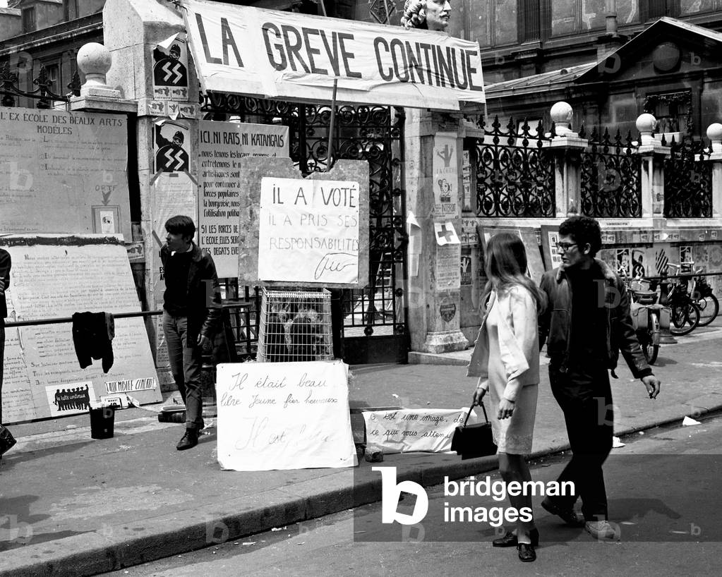 Paris, France, 1968 (b/w photo)