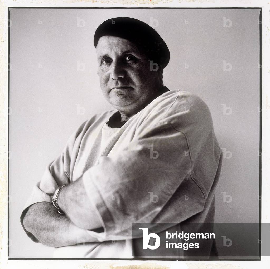 Salvatore Zofrea in his Sydney studio, November 1991 (b/w photo)