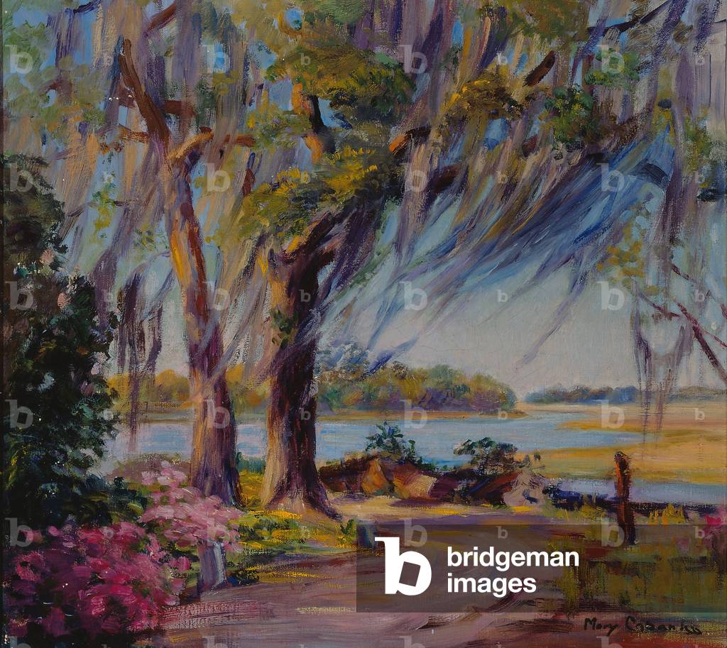 Road to the River Near Savannah (oil on canvas)
