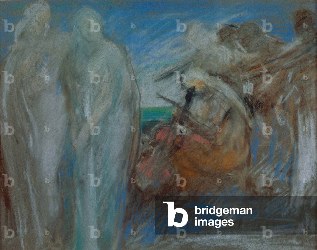 Heavenly Musicians (pastel on paper)