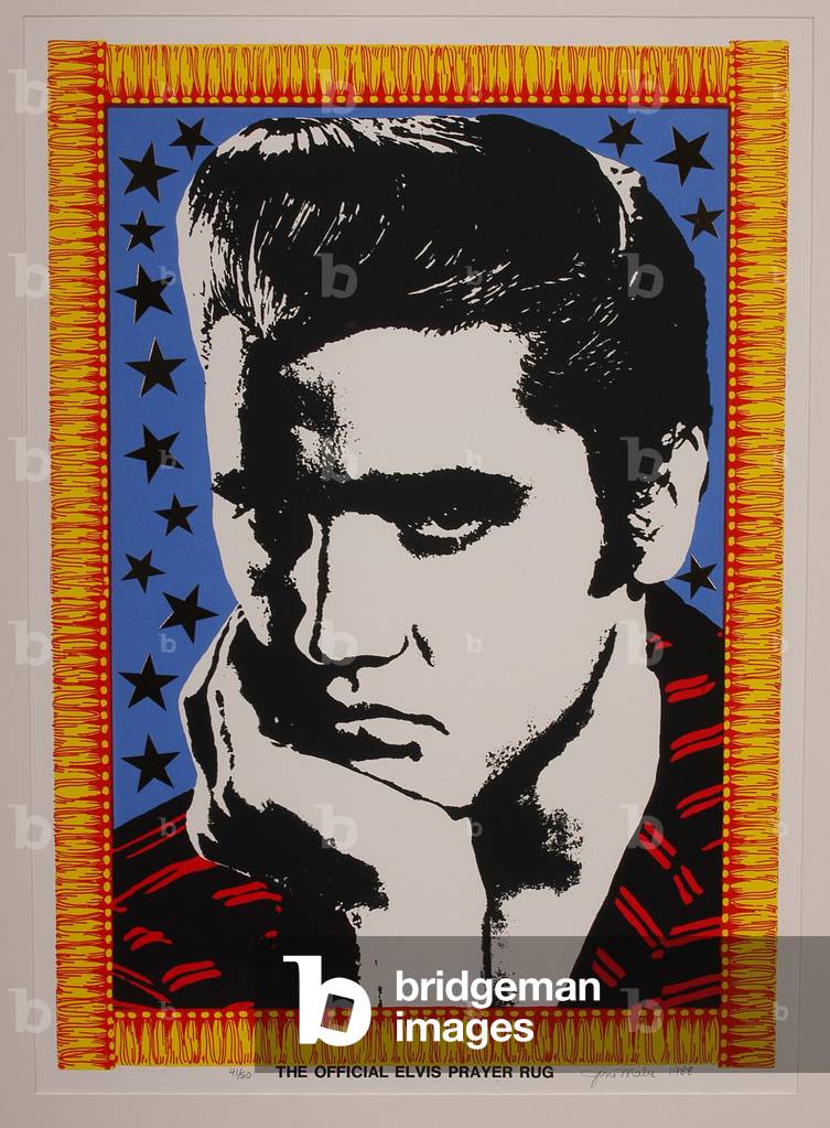 The Official Elvis Prayer Rug, 1988 (litho in five colors)