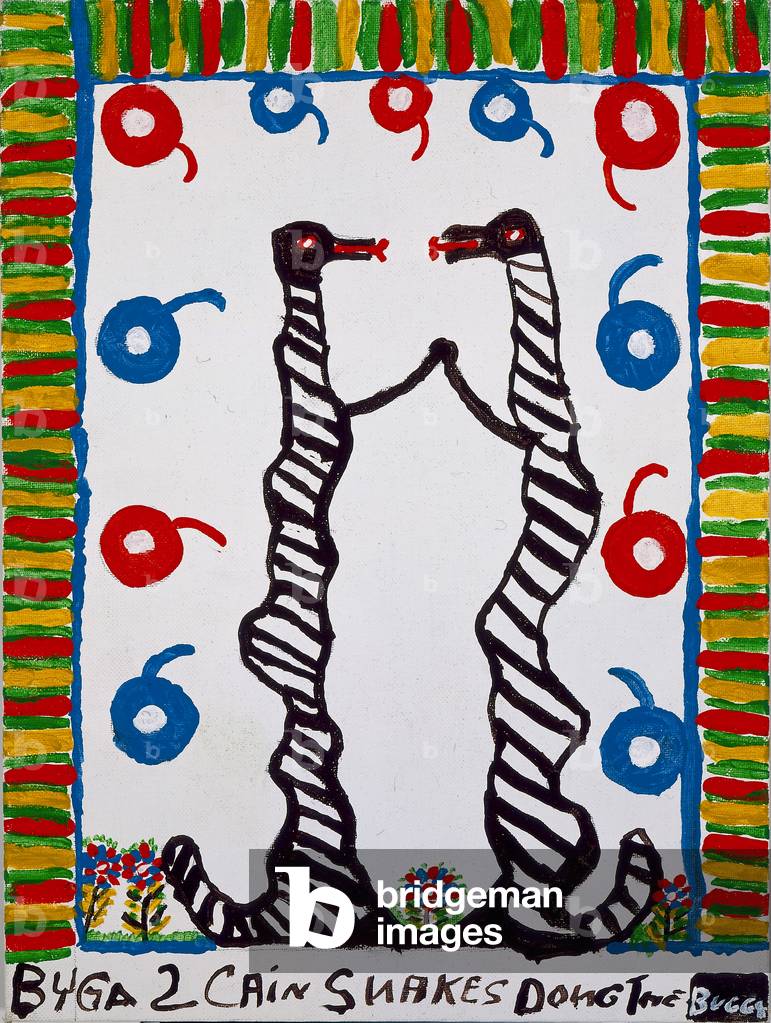 2 Cain Snakes Dong the Buggy (oil on canvas board)