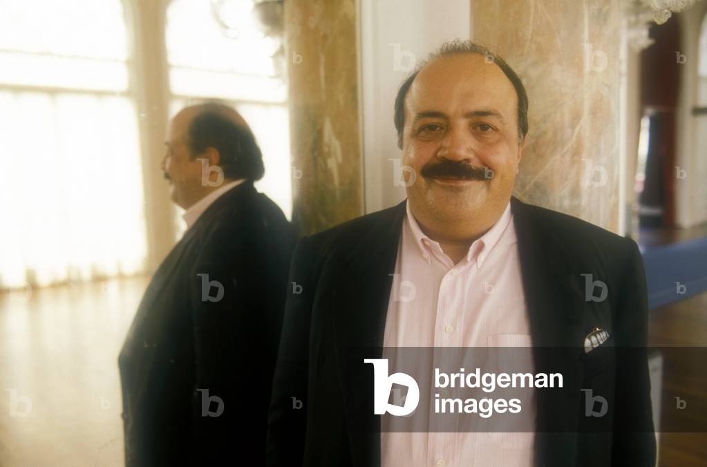 Venice Lido, Venice Film Festival 1987. Italian TV presenter Maurizio Costanzo/Lido di Venezia, Mostra del Cinema di Venezia 1987. Il presentatore TV Maurizio Coatanzo -