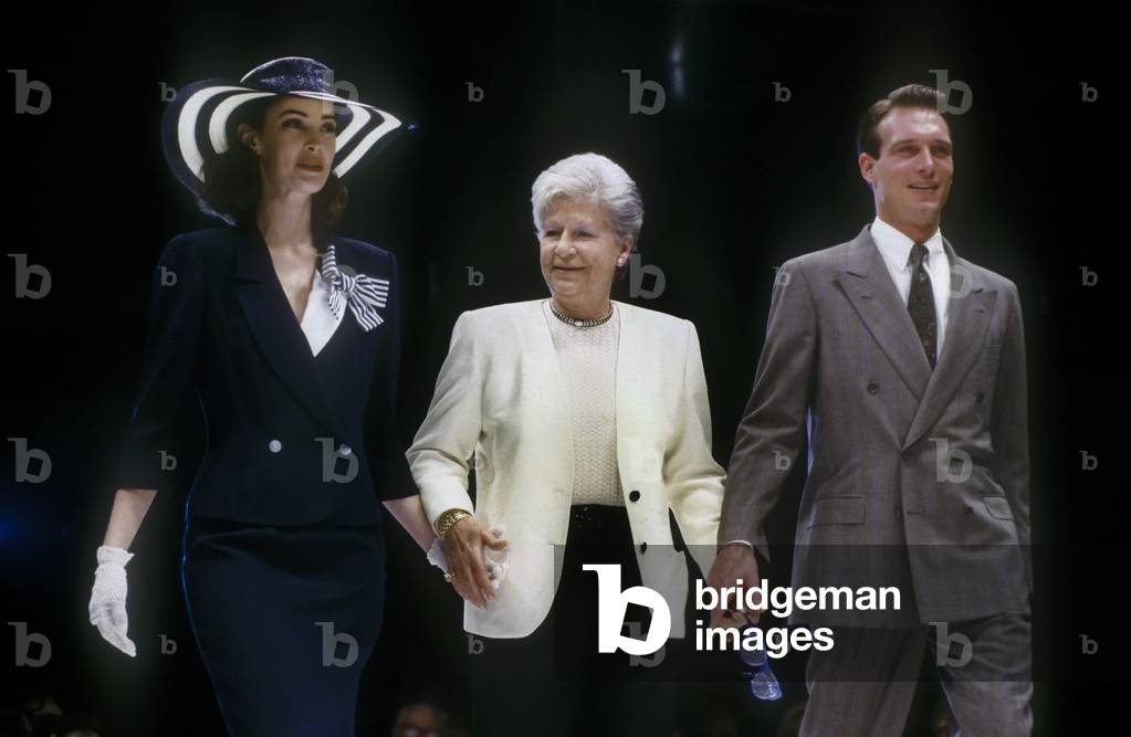 Milan about 1988. Fashion designer Mila Schön (photo)