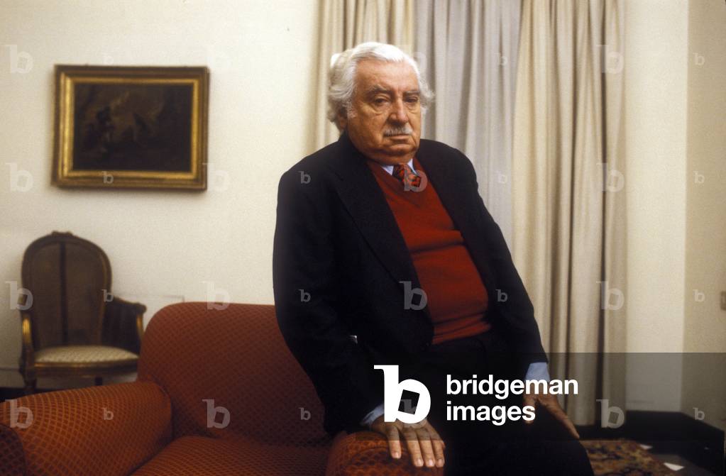 Portrait of the bresilian writer Jorge Amado in 1984