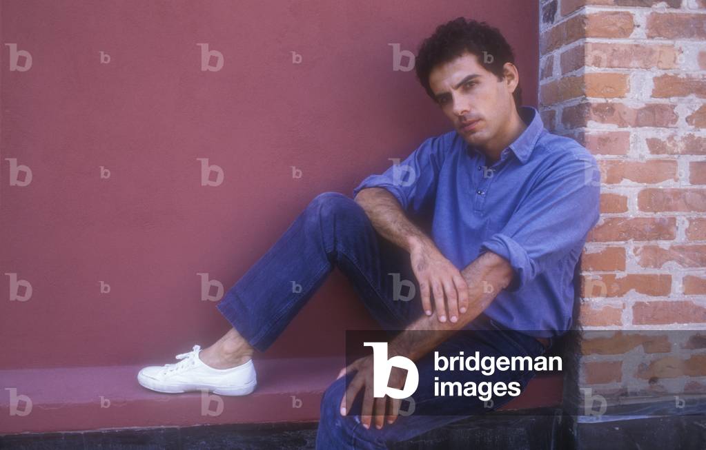 Venice Lido, Venice Film Festival 1988. Italian writer Andrea De Carlo (photo)