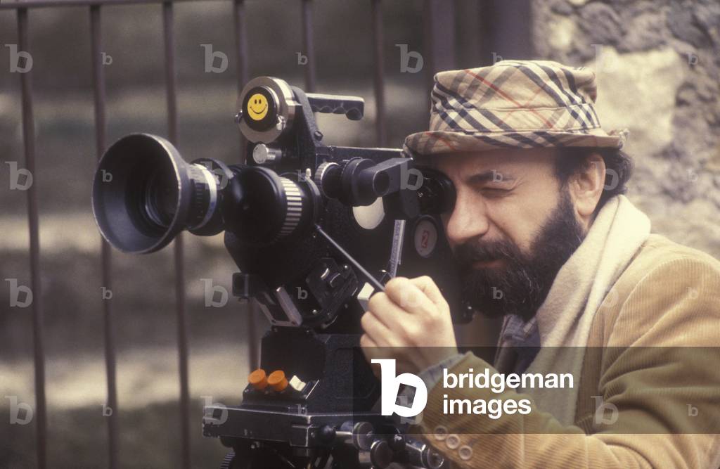 Italian director Gianni Amelio on the set of the movie 