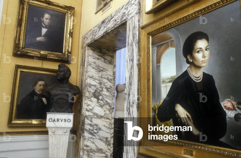Museo del Teatro alla Scala, portrait of Maria Callas by Sartini on the right side