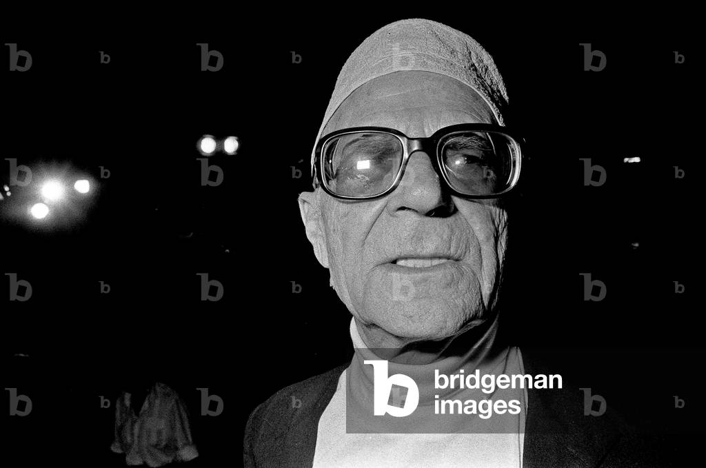 Ostia (Rome), Castelporziano, 1979. Italian poet Ignazio Buttitta at the First Festival of the Poets/Ostia (Roma), Castelporziano, 1979. Il poeta Ignazio Buttitta al Primo Festival dei Poeti -