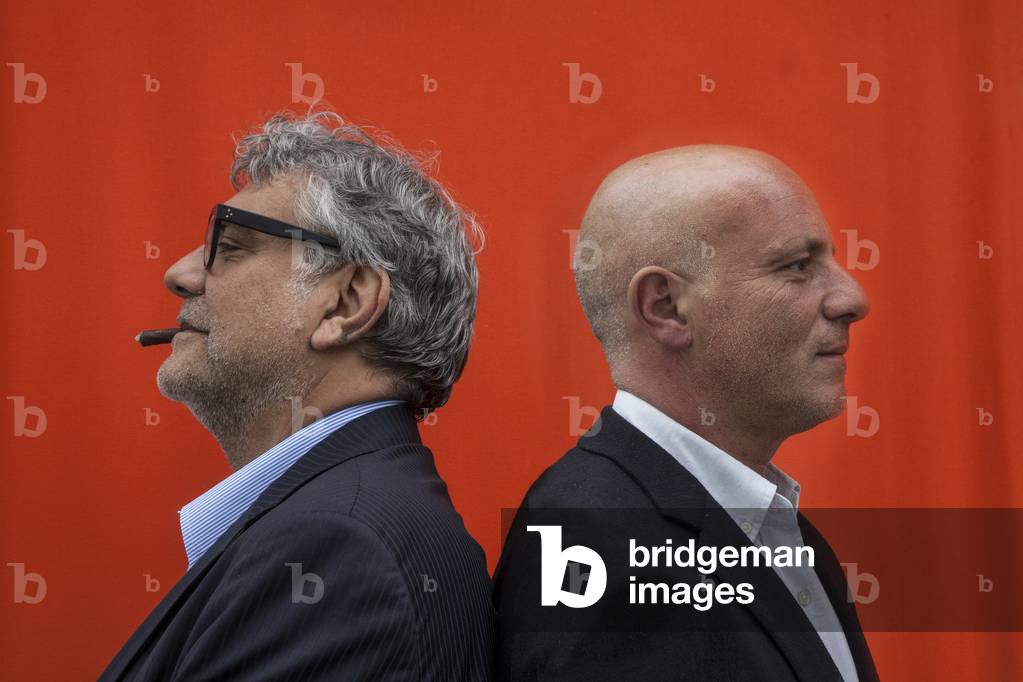 Montpellier, May 2016. Italian writers Giancarlo De Cataldo and Carlo Bonini authors, together, of 