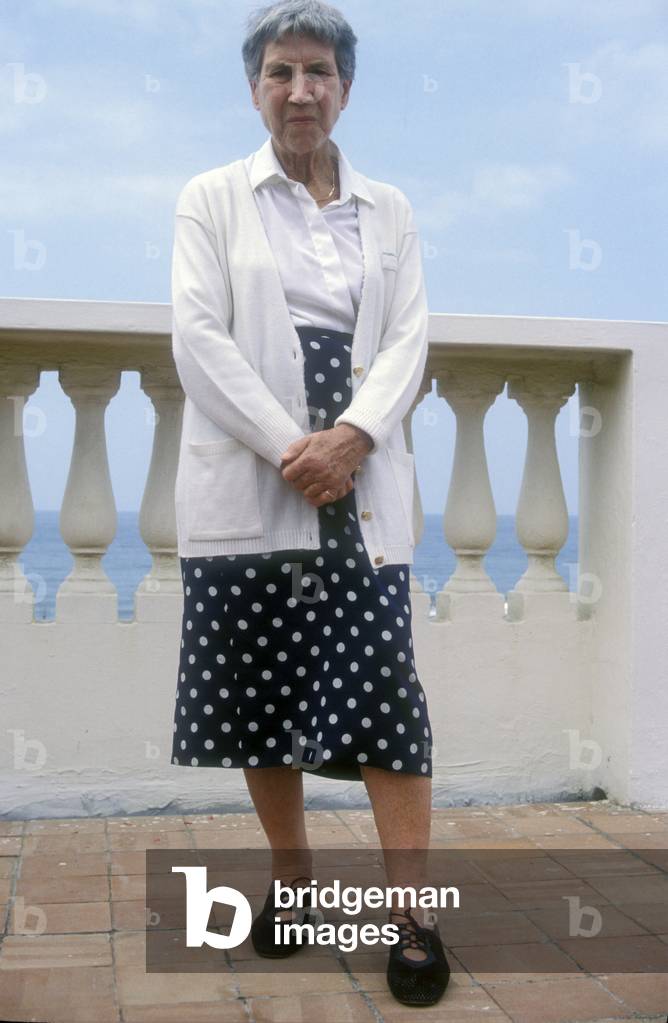 Viareggio, 1989. Italian writer Natalia Ginzburg (photo)