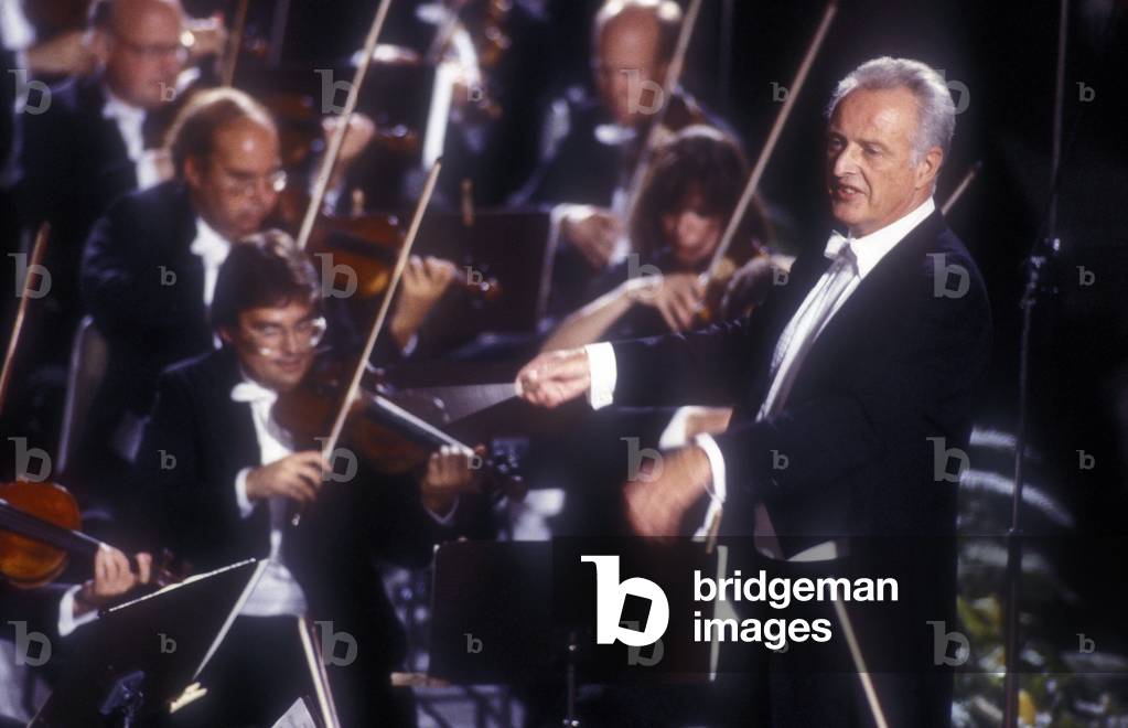 Austrian conductor Carlos Kleiber at a concert in Pompei in 1987.