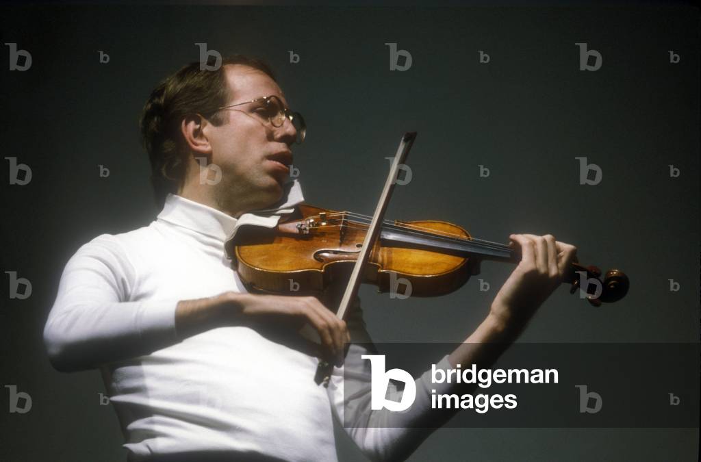 Portrait of Latvian conductor and violinist Gidon Kremer.