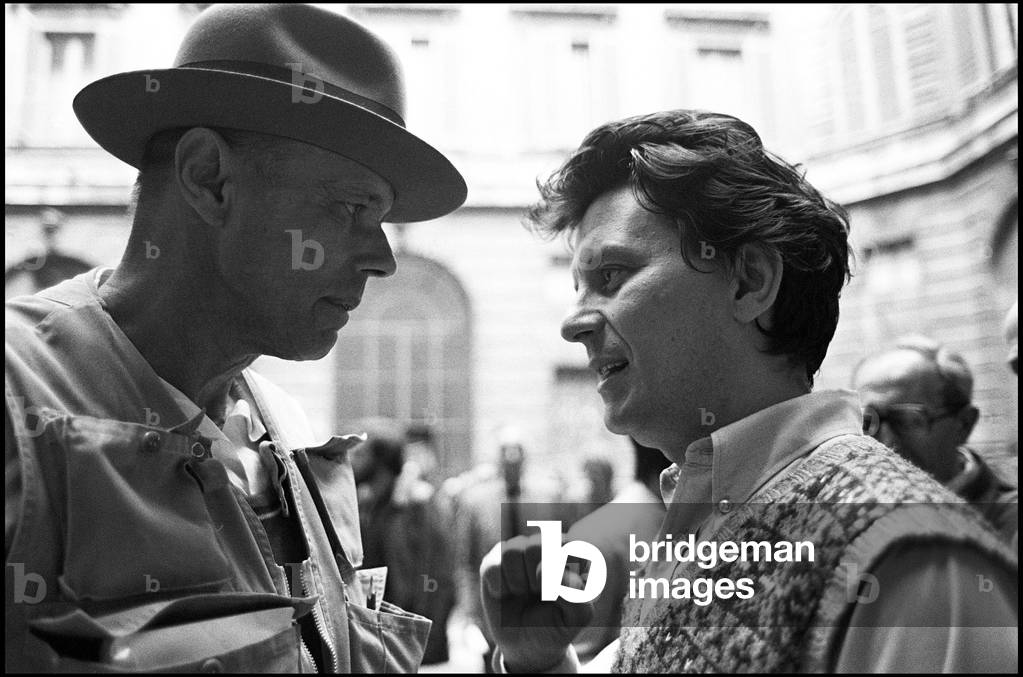 Artist JOSEPH BEUYS and ADRIANO SOFRI, Rome, Palazzo Braschi/JOSEPH BEUYS e ADRIANO SOFRI, Roma, Palazzo Braschi