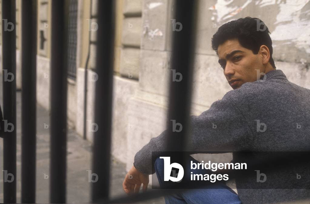 Rome, 1990 Tunisian writer Salah Methnani/Roma, 1990 Lo scrittore tunisino Salah Methnani-