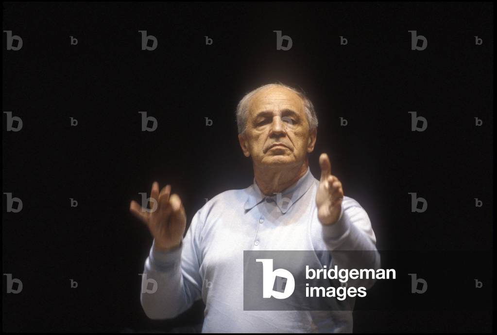 French composer PIERRE BOULEZ, Rome 1996/PIERRE BOULEZ, composer and orchestra direttore, Rome 1996