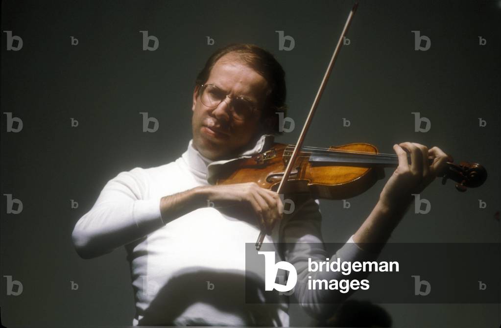 Portrait of Latvian conductor and violinist Gidon Kremer.