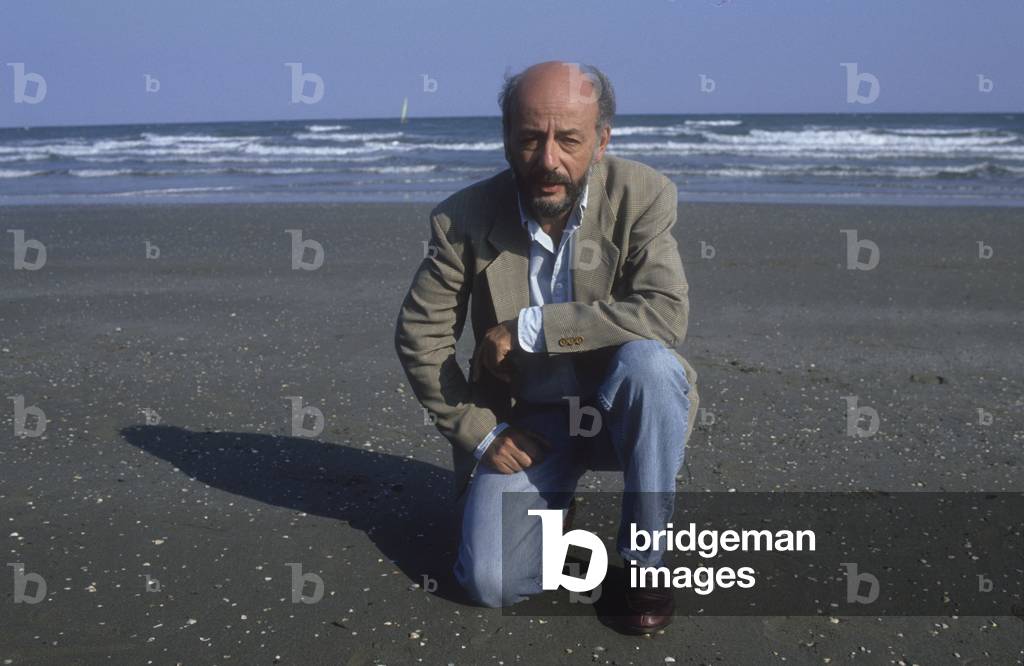 Venice Lido, Venice Film Festival 1993. French director Bertrand Blier, in competition with the movie “” Un, deux, trois, soleil” (1, 2, 3, Sun)/Lido di Venezia, Mostra del Cinema di Venezia 1993. Il registred francais Bertrand Blier, in concorso con il film “” Un, deux, trois, soleil”” (Un, due, tre, stella!) - Yeah.
