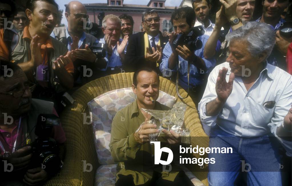 Venice Lido, Venice Film Festival 1992. American actor Joe Pesci at photo call (photo)