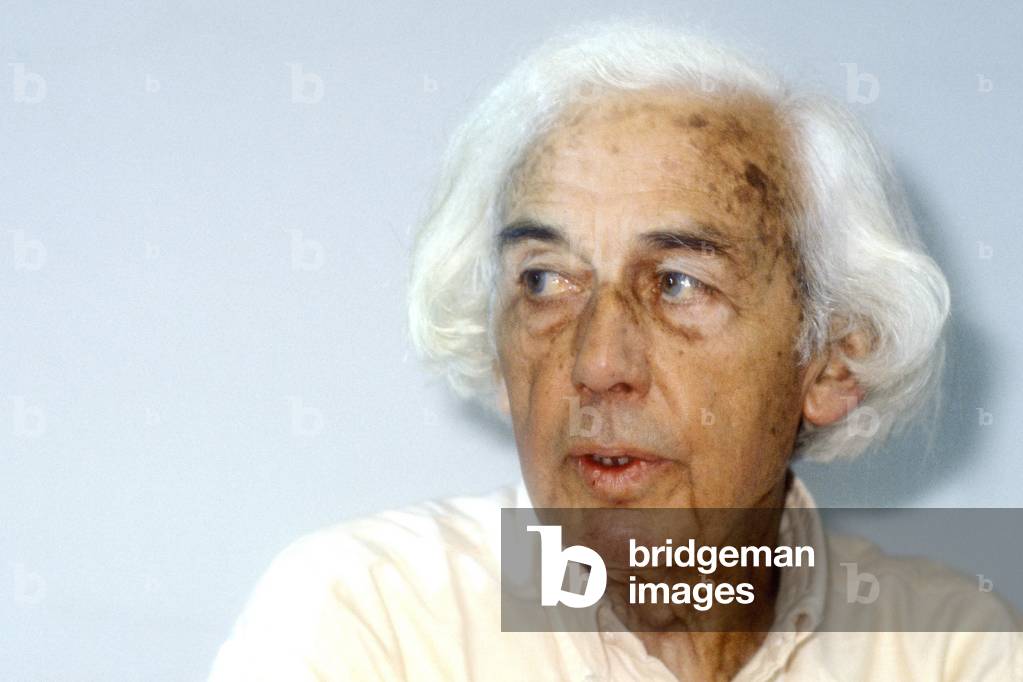 Portrait of the French director Robert Bresson in 1980.