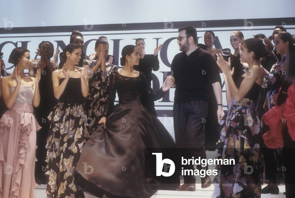 Milan, about 1988. Fashion designer Luciano Soprani (photo)