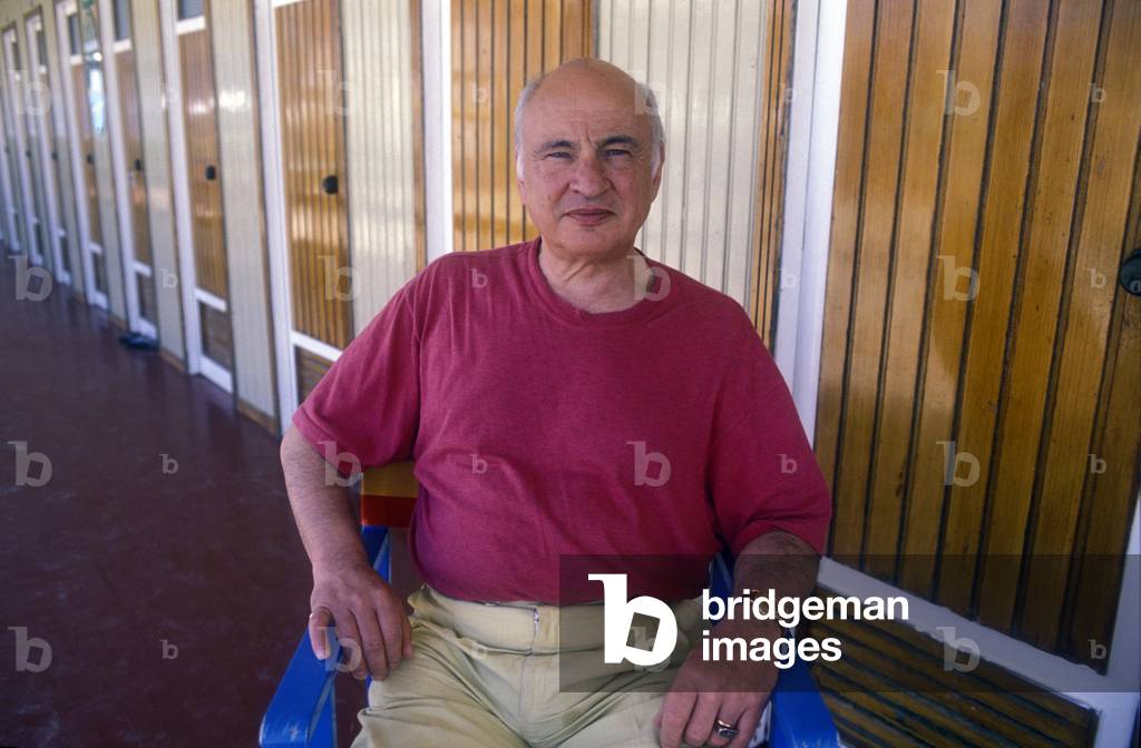 Viareggio, 1989. English philosopher and sociologist Edgar Morin/Viareggio, 1989. Edgar Morin, filosofo e sociologo -